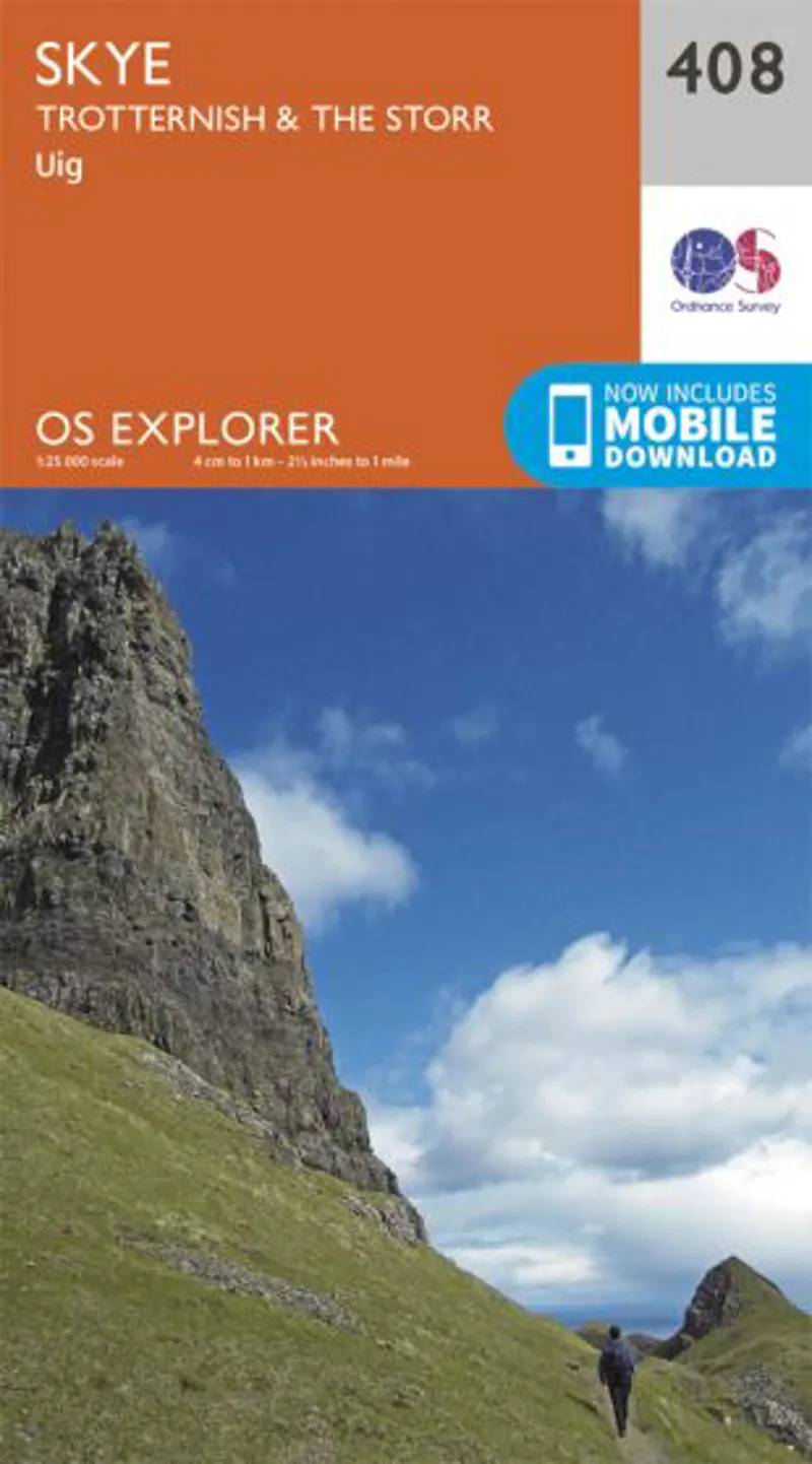OS Explorer Map 408 - Skye - Trotternish and the Storr